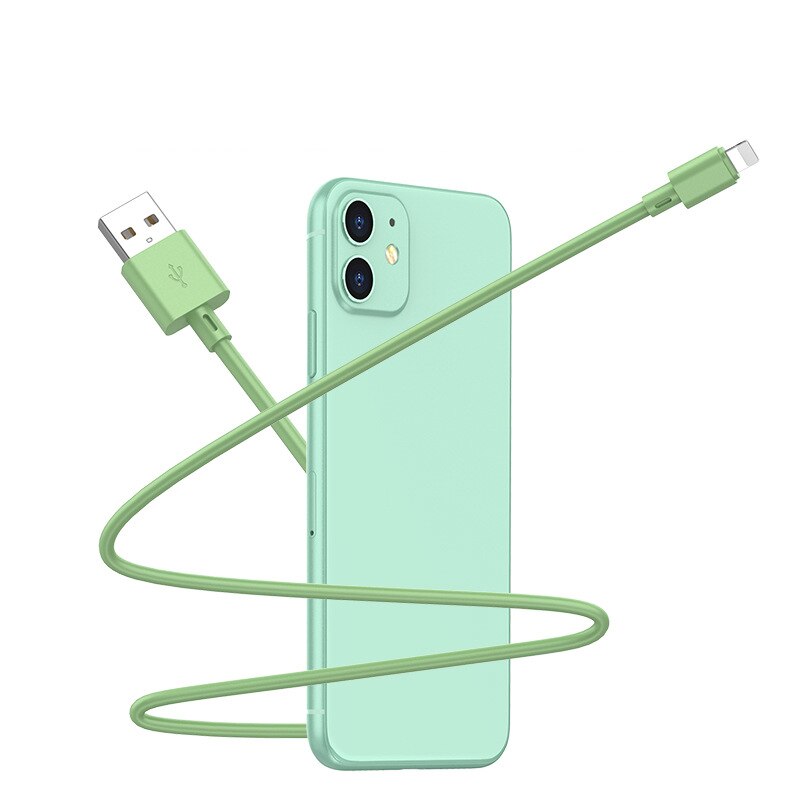Vloeibare Siliconen Draad Snel Opladen Usb Data Charger Kabel Voor Iphone 6S 7 8 Plus X Xr Xs 11 pro Max Se Usb Charge Kabel 1M 2M 3M