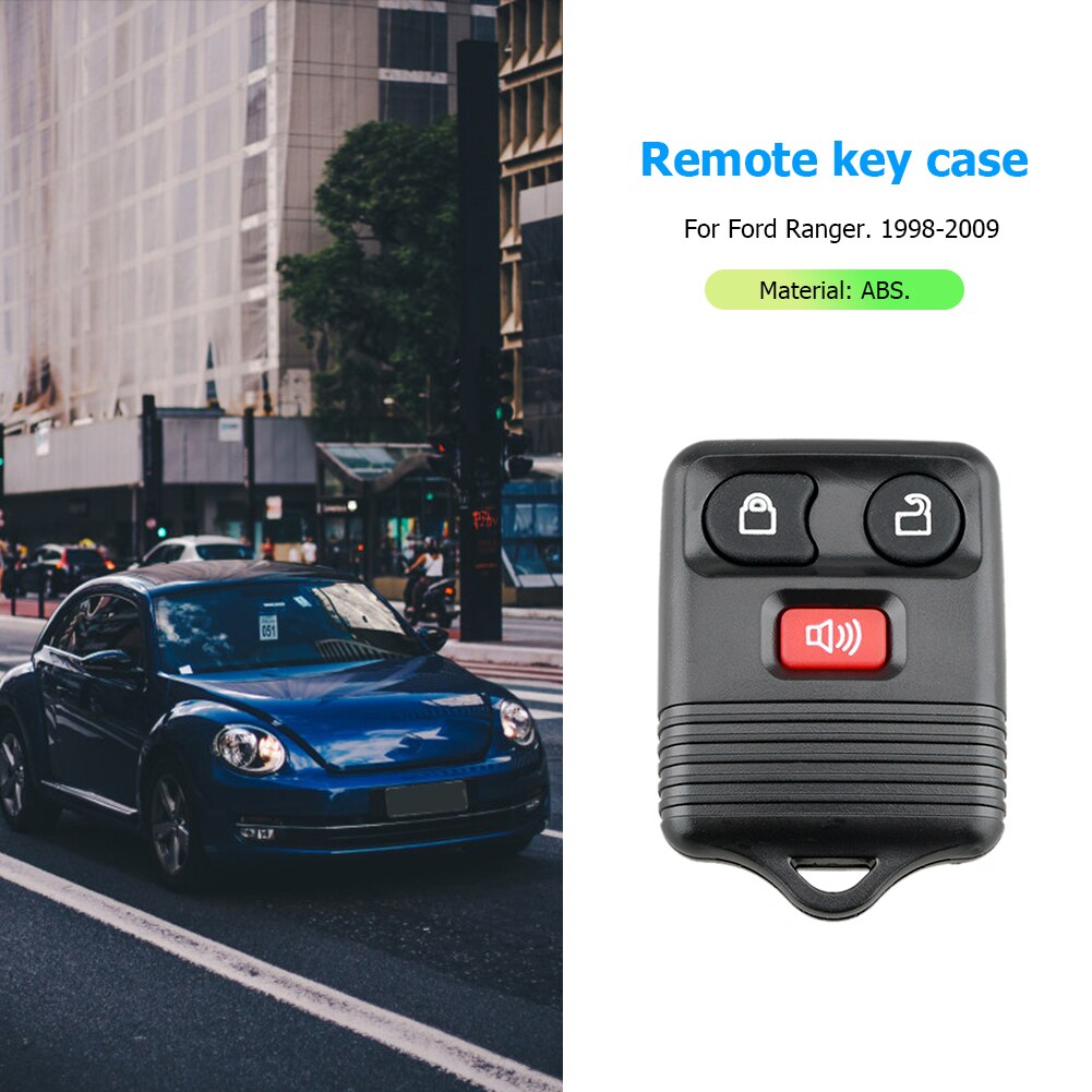 3 Buttons Car Key Fob Case Replacement Shell for Ford Ranger F150 F250 F350