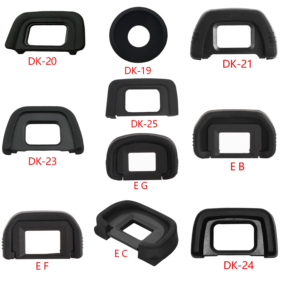 DK-19 DK-20 DK-21 DK-23 DK-24 DK-25 EF EB EG EC Rubber Eye Cup Eyepiece Eyecup for Nikon Canon SLR Came