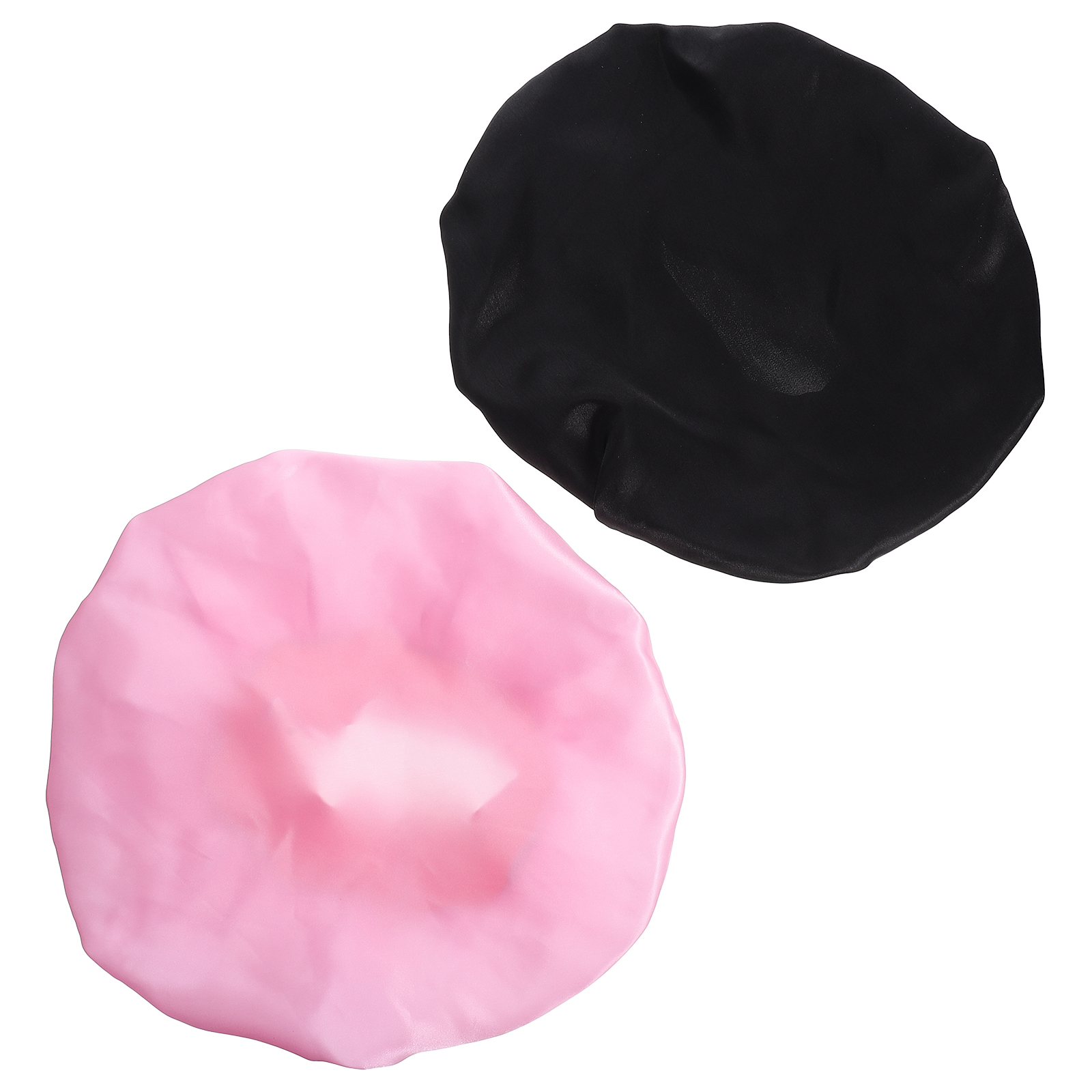 2Pcs Simple Nightcap Stretchy Home Sleeping Hat Waterproof Bathing Hat