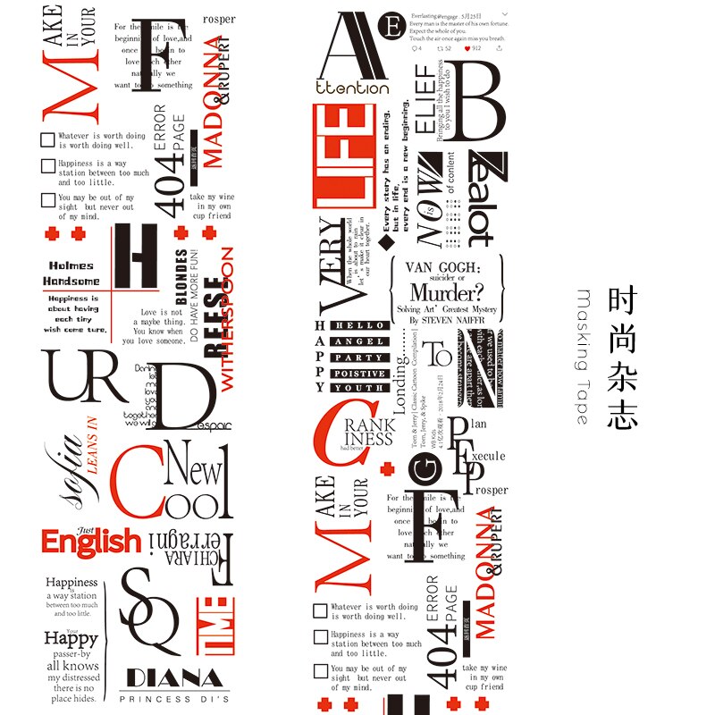 Collage Letters Huisdier Transparedecorative Stickers Scrapbooking Sticker Stationaire Album Kantoor Accessoires Art Supplies: H