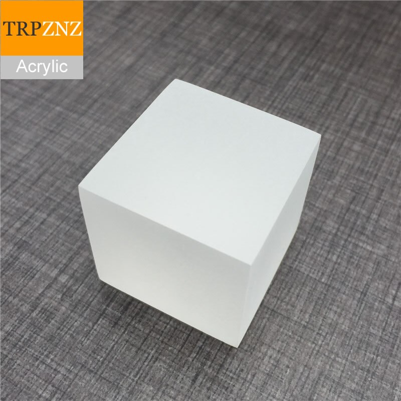 30mm Acrylic frosted square block,Cosmetic accessories base,White acrylic brick Shooting props product bottom support