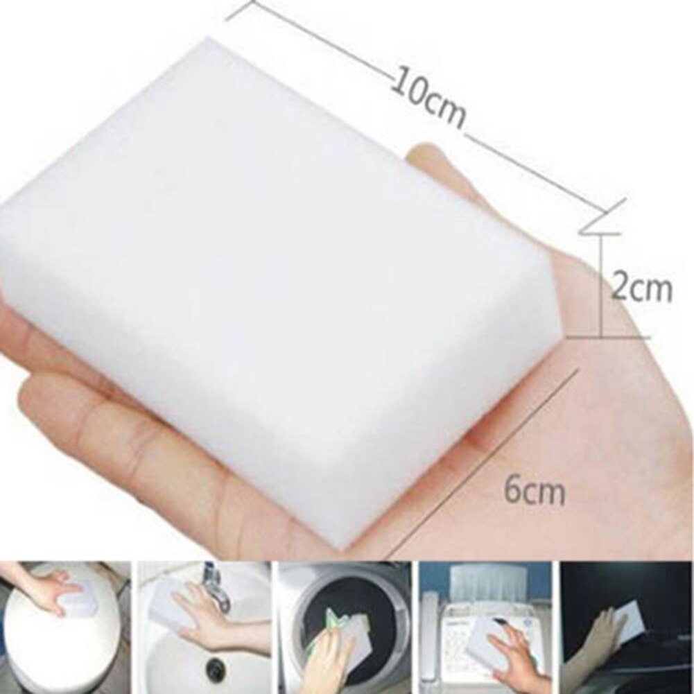 1-100Pcs Magic Spons Gum 10*6*2Cm Melamine Schuim Spons Schoner Kantoor Keuken Badkamer huishoudelijke Schoonmaakmiddelen Gereedschappen