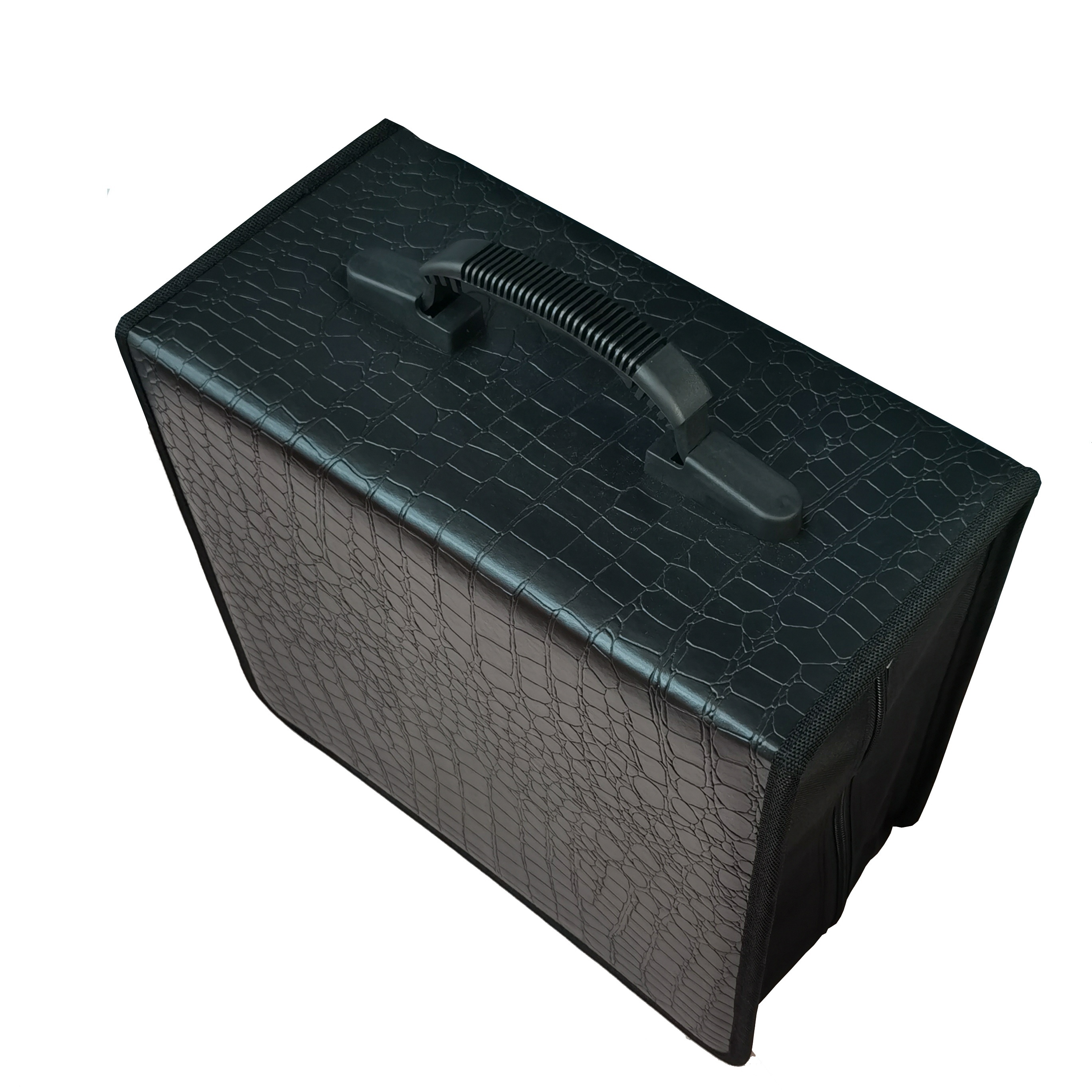 400-Disc Capacity CD Case, Portable Crocodile , Car DVD Storage Bag, Dustproof & Durable, Household Organizer