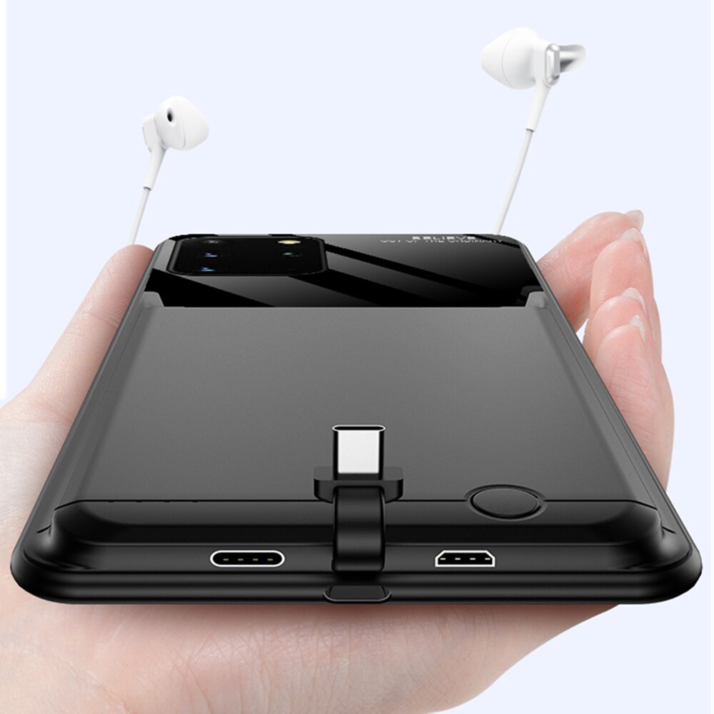 Battery Charger Case for Samsung Galaxy S20 Plus S20+ 5G - 6000mAh Power Bank Charging Cover