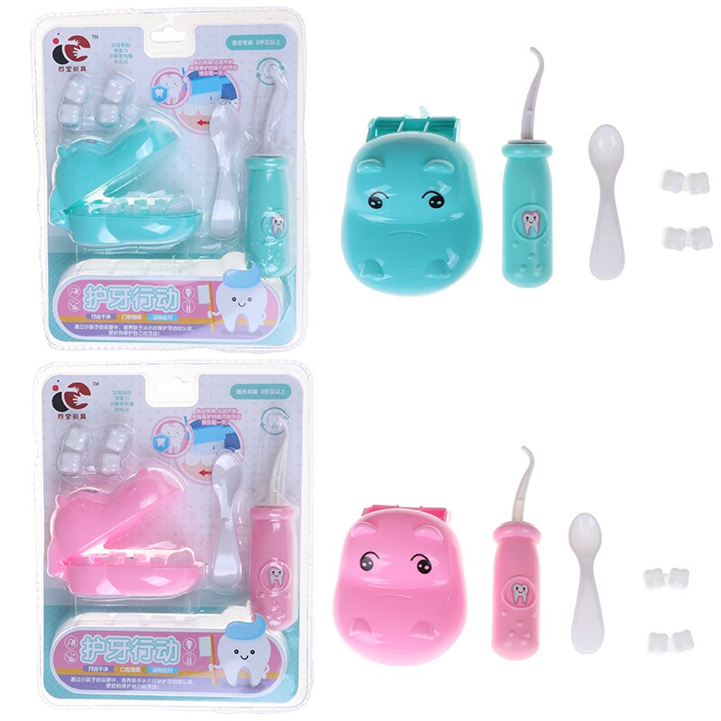 1Set Tandarts Controleren Tanden Model Set Medische Kit Educatief Rollenspel Simulatie Learing Speelgoed Voor Kinderen Kids Pretend Play speelgoed