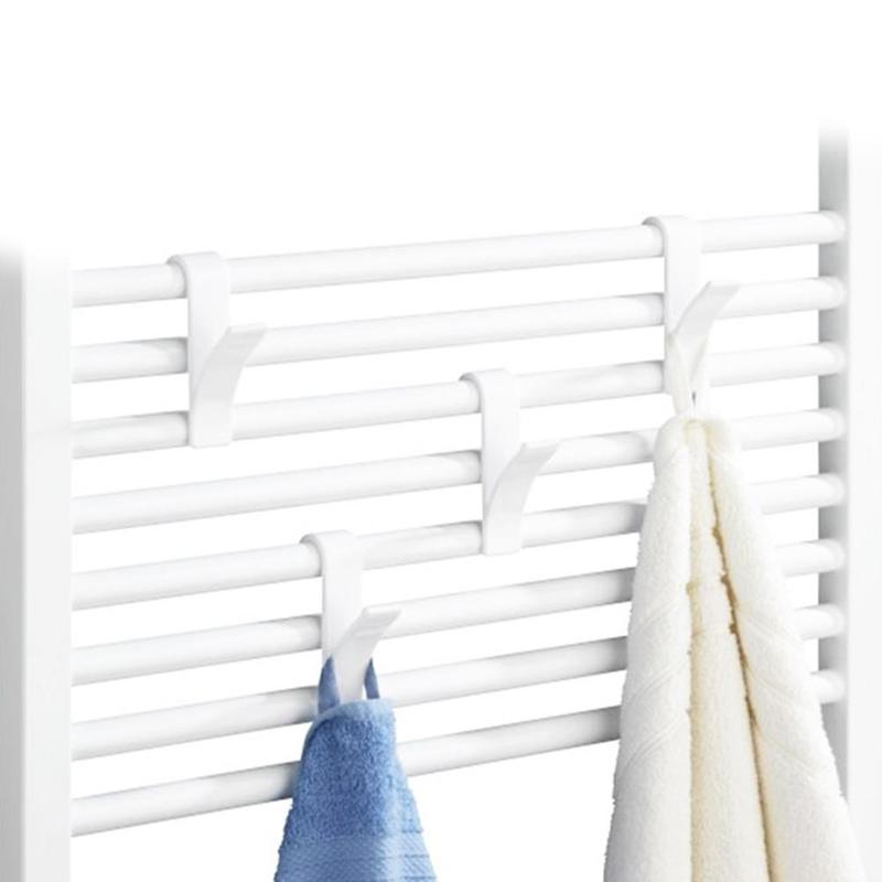 5 st hängare för handdukstork radiator tubformad badkrokhållare badrumshängare