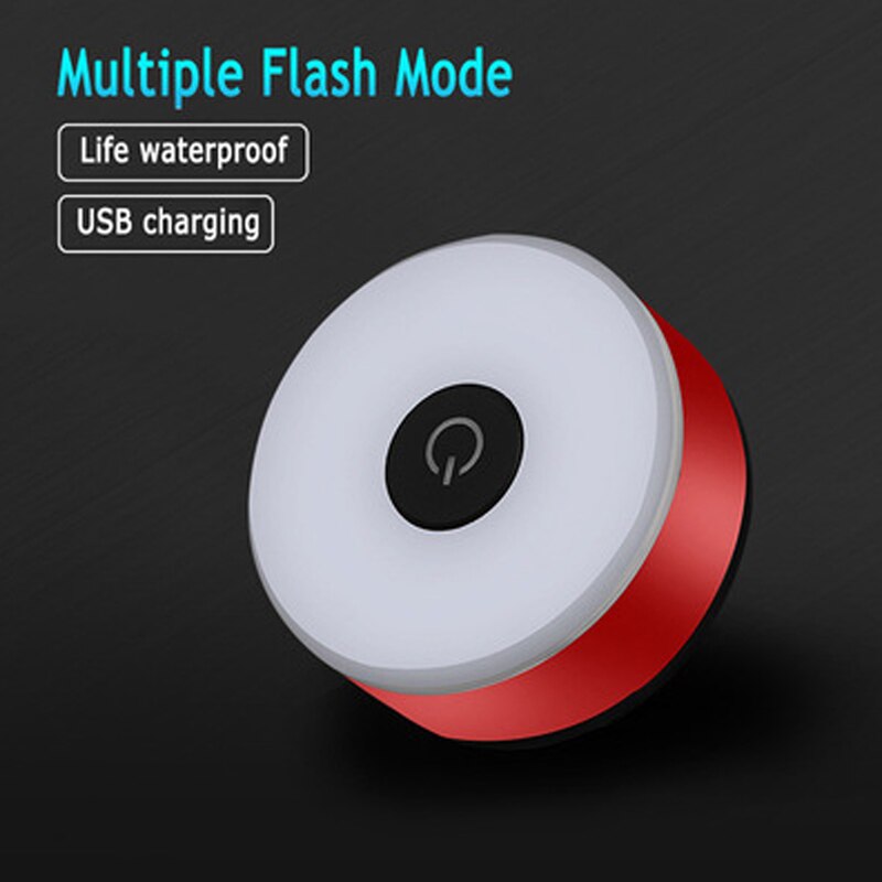 Mini Fiets Achterlicht Fiets Achterlicht Achterlicht USB Oplaadbare Zaklamp Veiligheid Waarschuwingslichten Fietsen Accessoire Rode Kleur