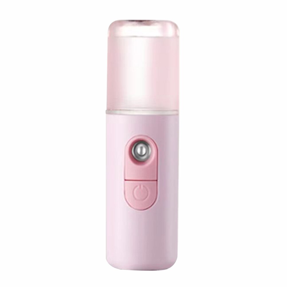 Usb nano steamer ansigts fugtgivende luftfugter fugtgivende ansigt mist spray mister til husholdnings sunde pleje ansigts forsyninger: Lyserød