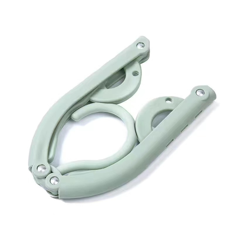 Magic 9-hole Support Circle Clothes Hanger Clothes Drying Rack Multifunction Plastic clothes rack Home Storage folding Hangers: green Style 6