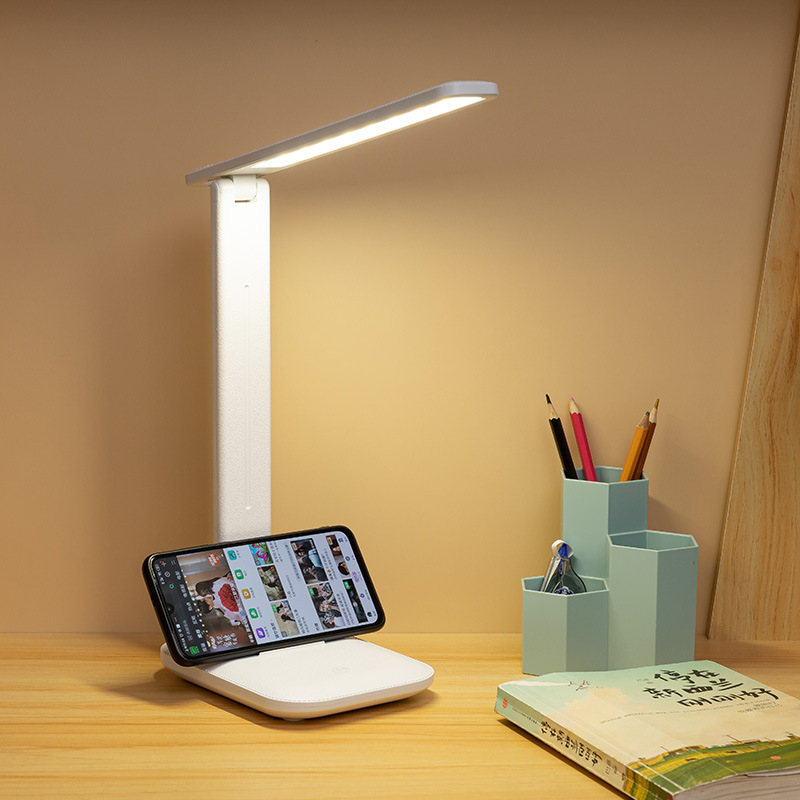 Led Bureaulamp Traploze Touch Dimmen Opvouwbare Reading Student Studie Oogbescherming Tafel Licht Nacht Slaapkamer Lampen