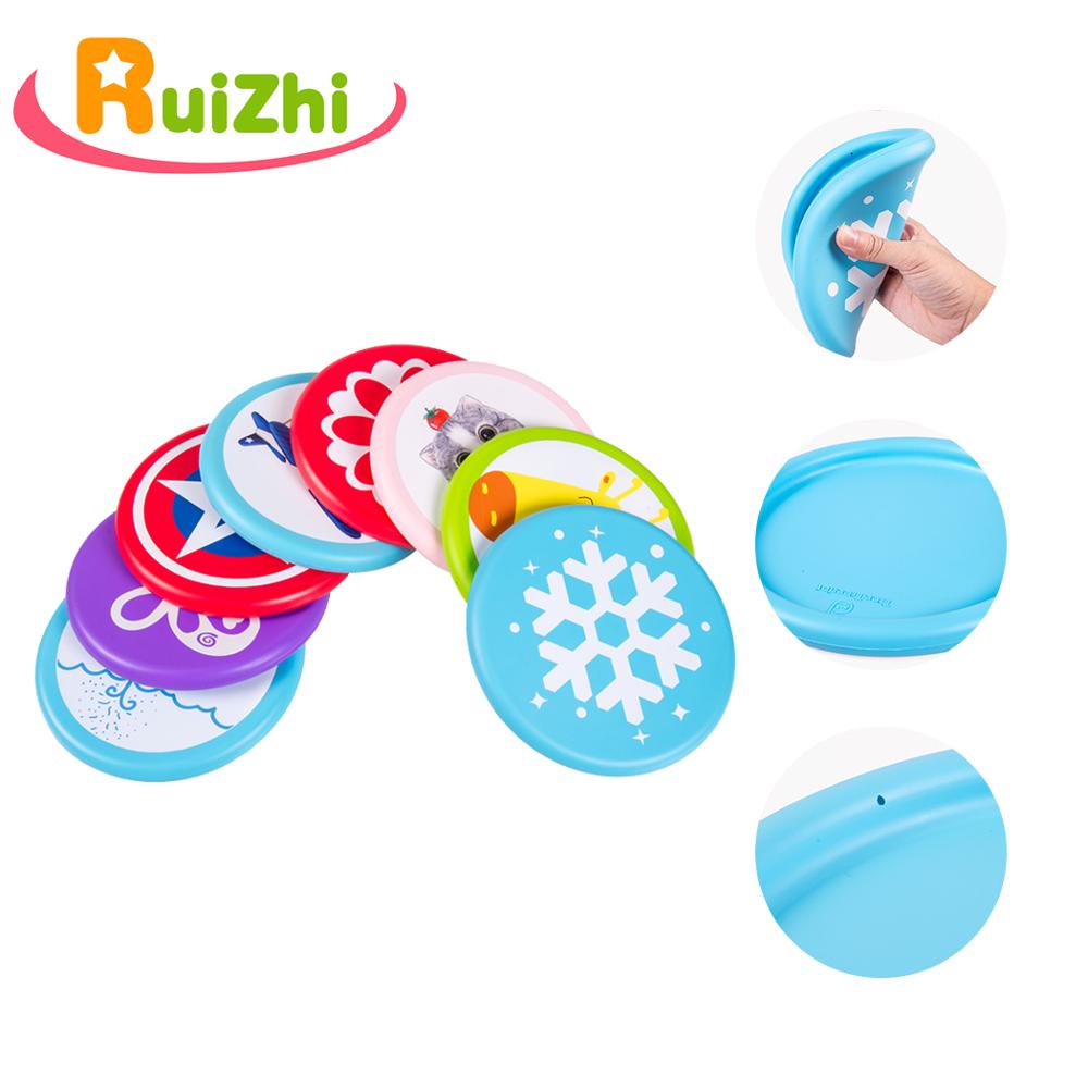 Ruizhi Weichen Tuch Flying Disc Kinder Nette Fliegende Untertasse Gefühl Ausbildung Kindergarten Spiele Outdoor-Sport Kinder Spielzeug RZ1021