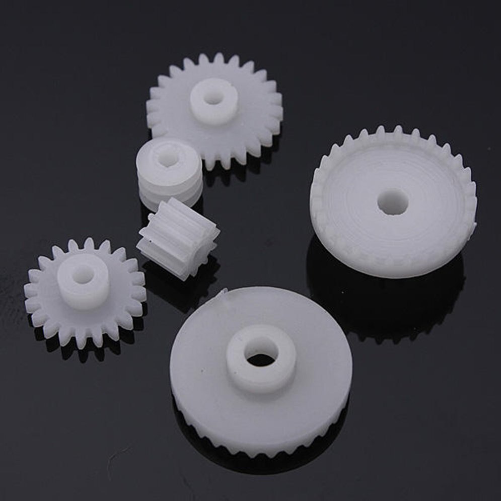 64 type plast krone gear enkelt dobbelt reduktion motor gear snekkegear