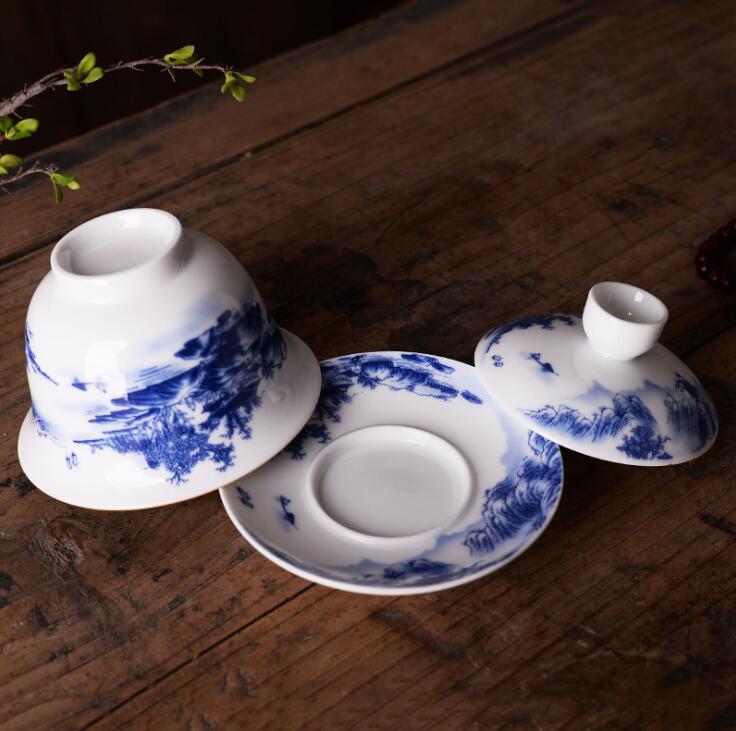 180ml kreativitet teservis gaiwan keramiska teserviser kung fu teceremoni skål teset tillbehör dekoration tillbehör hantverk