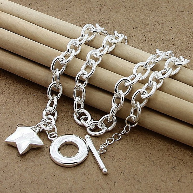 Markenschmuck: 925 silberne sternanhänger & halsketten, feiner damenschmuck
