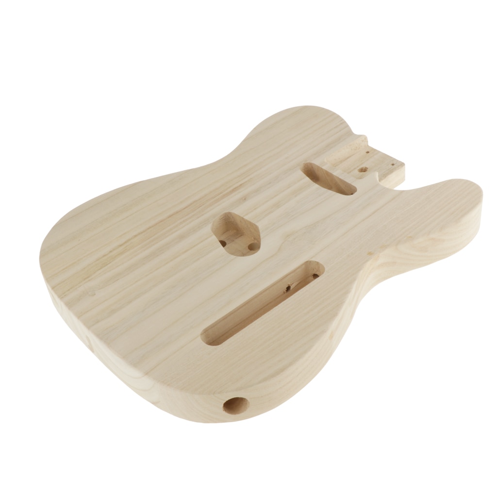 Baril de corps de guitare électrique en bois de guitare de ponçage évidé solide fait main pour le remplacement de bricolage de guitare électrique de Style de Telecaster