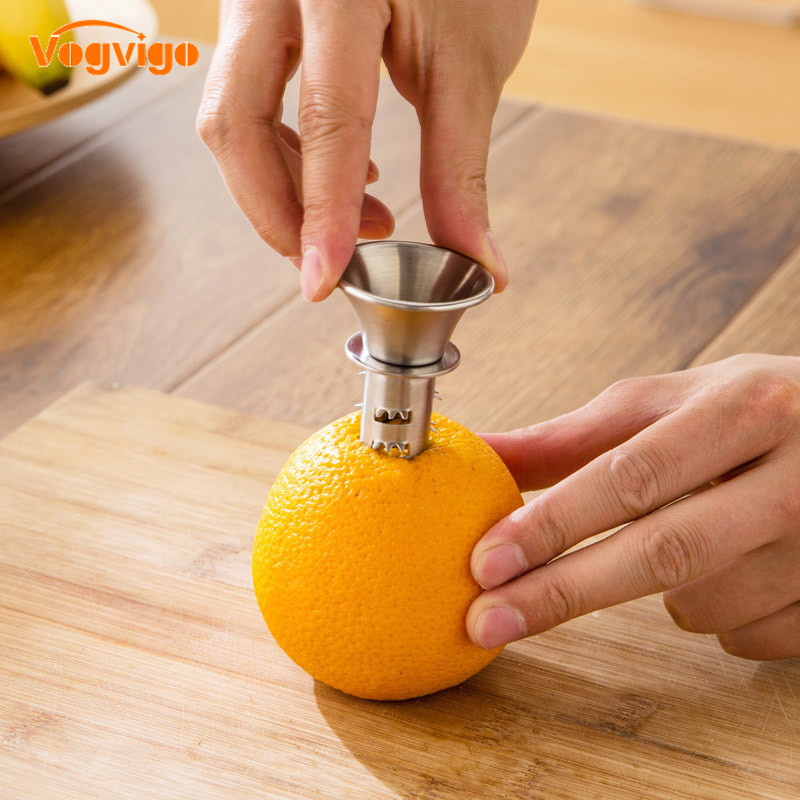 VOGVIGO Mini Juicer Handheld Sap Maker Rvs Manual Squeezer Pers voor Oranje Citroen Citrus Thuis Portable Gebruik