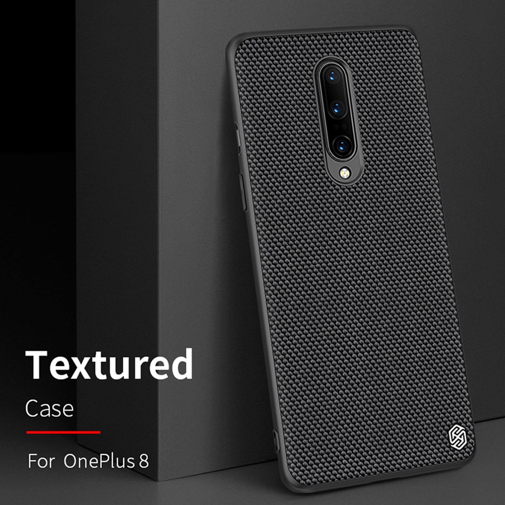 For OnePlus 8 Case NILLKIN Textured Nylon Fiber Case Thin and Light protector Back Cover For OnePlus 8 Pro Case