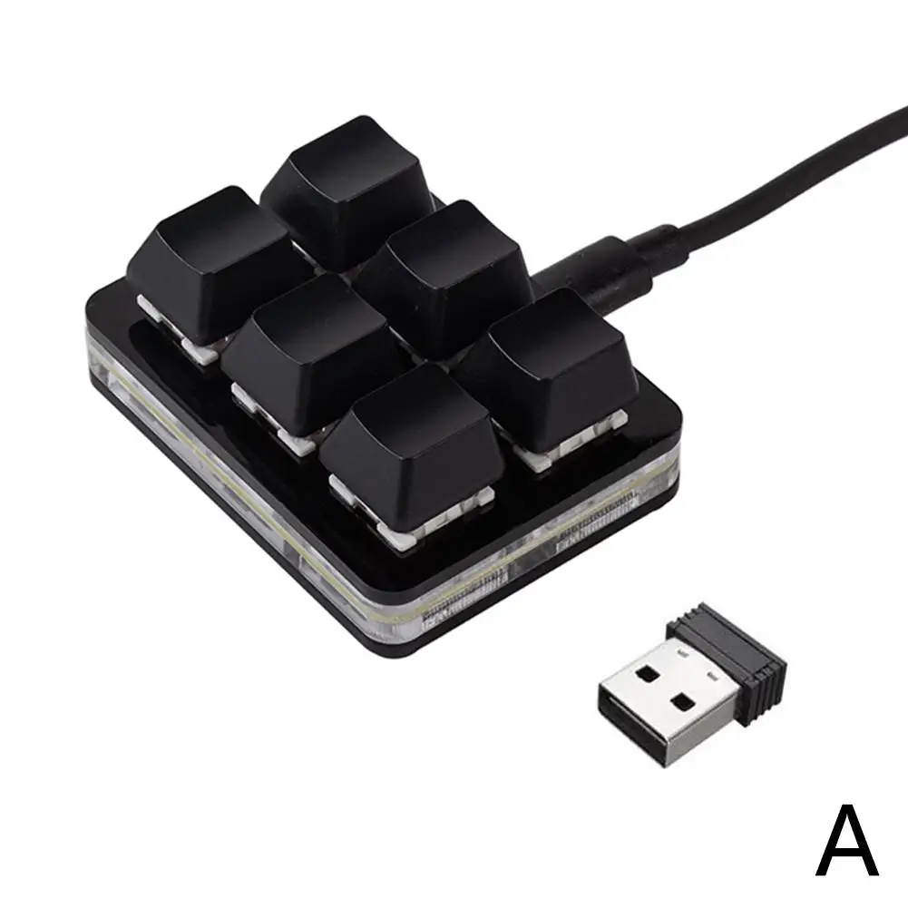 6 Toetsen Toetsenbord Bluetooth Custom Toetsenbord Draadloze Usb-Modus Oplaadbare Hardware Toetsenbord Dubbele Snelkoppeling Programmeerbare Macro C1o2: Olive