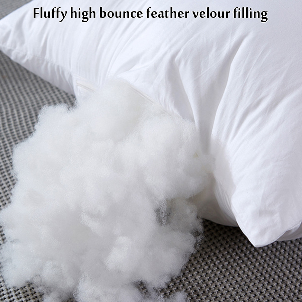 Almohada de algodón puro para el hogar, cojín con núcleo de 40x40/45x45/50x5 0/30x50/35x60cm, color blanco y sólido