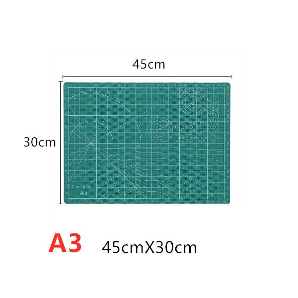 Tabla de corte de Pvc, herramientas de costura de retales, artesanía de cuero, placa Base de almohadilla de reparación de doble cara, A1/A2/A3/A4: A3