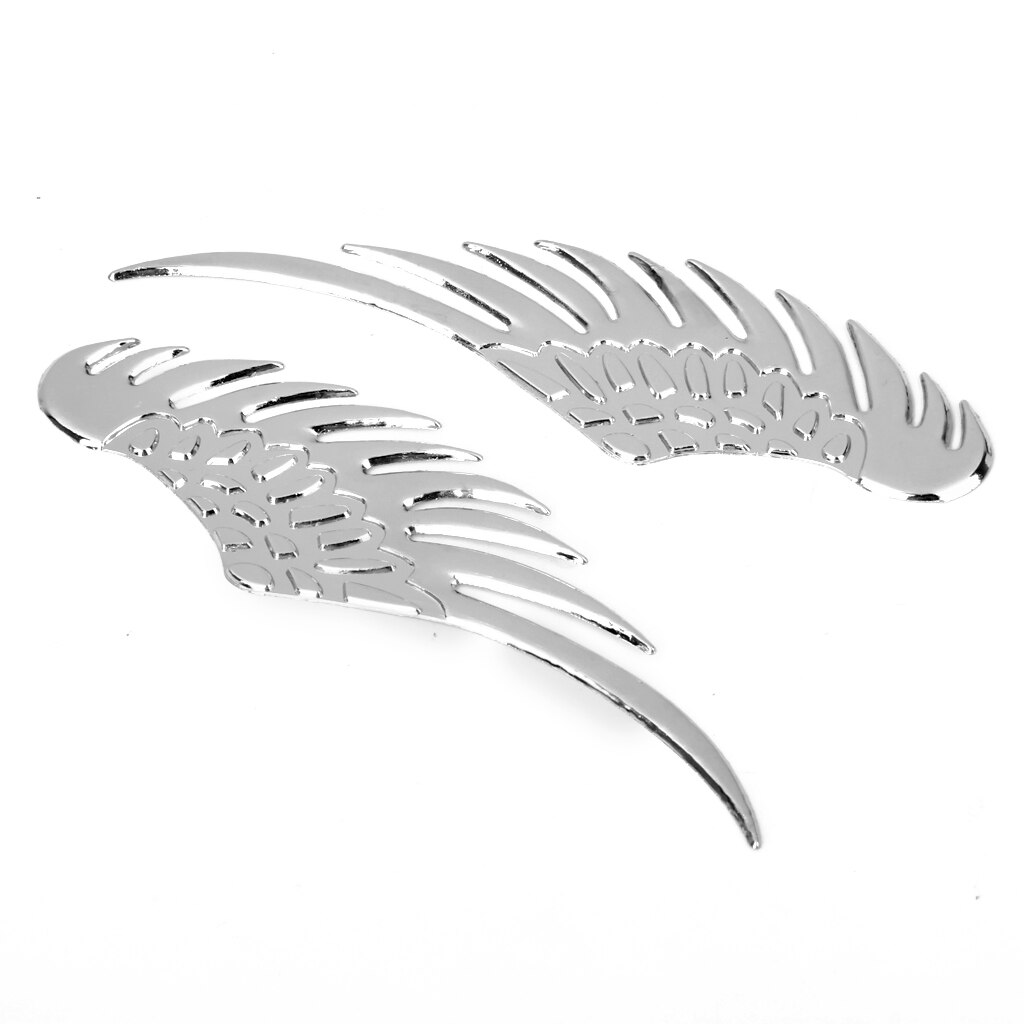 Pair Of Metal Wings Auto Car Truck Vinyl Graphics Decal Sticker Decor
