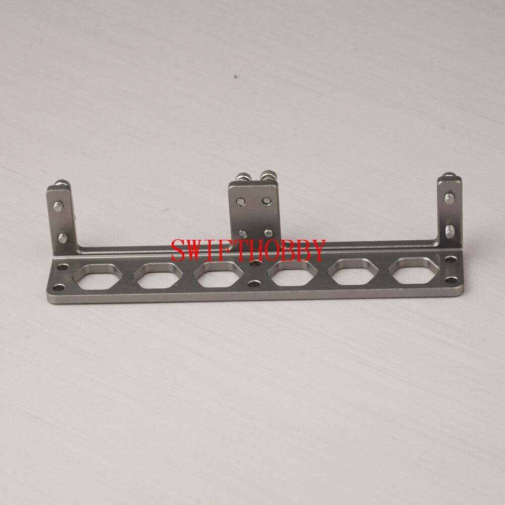 Aluminio doble S3003 Servo montaje para Servo Futaba S3003 para barco RC
