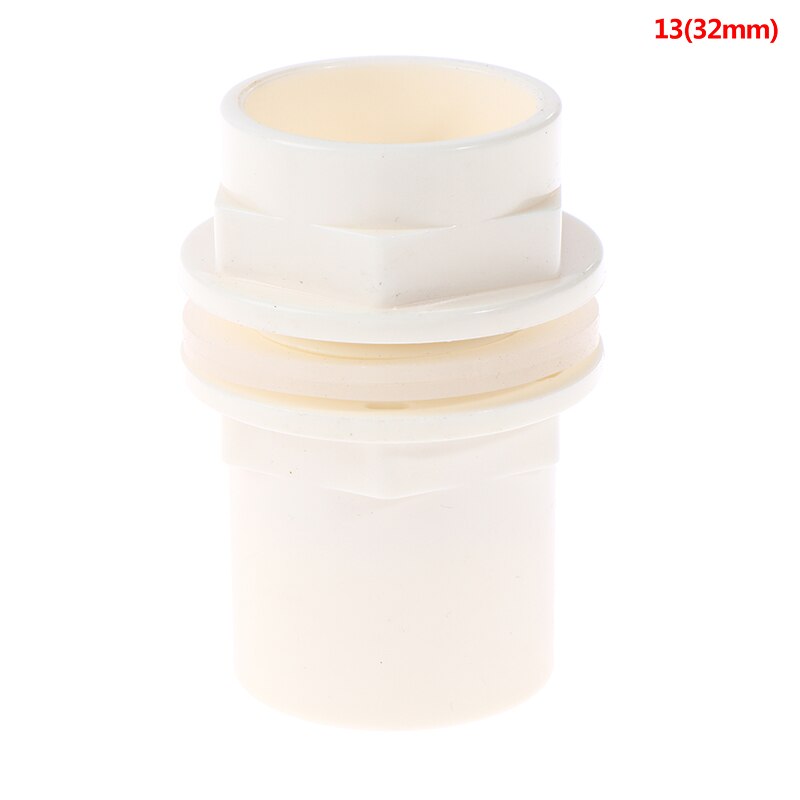 20-50mm PVC Connectors Thicken Fish Tank Pipe Garden Drain Pipe Adapter: A13