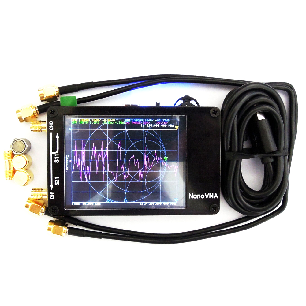 Antennas Analyzer Portable Handheld Digital Shortwave MF HF VHF UHF 50KHz-900MHz Vector Network Analyzer