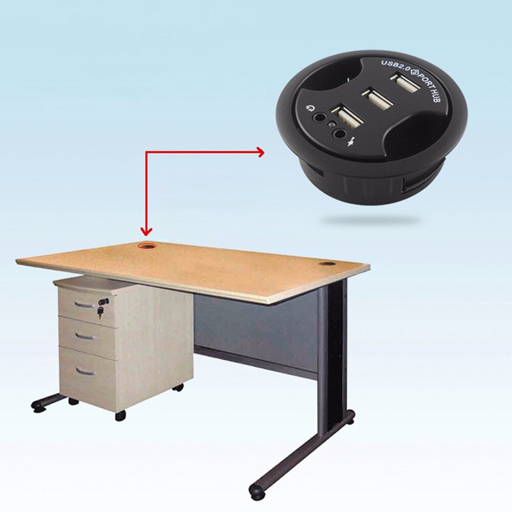 Monteer in bureau 3- -poorts usb 2.0 hub-adapter en externe stereo-geluidsadapter combo usb-hub ugreen type c computeraccessoires #20