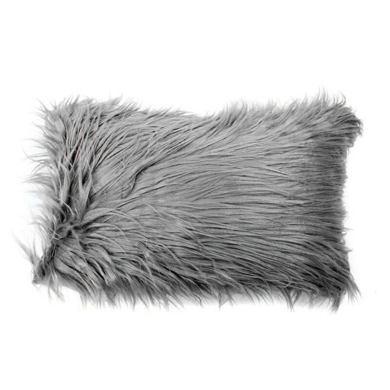 Funda de almohada Mongol de piel sintética supersuave para dormitorio, hogar, decoración, invierno, 30x50cm, Serie de lujo