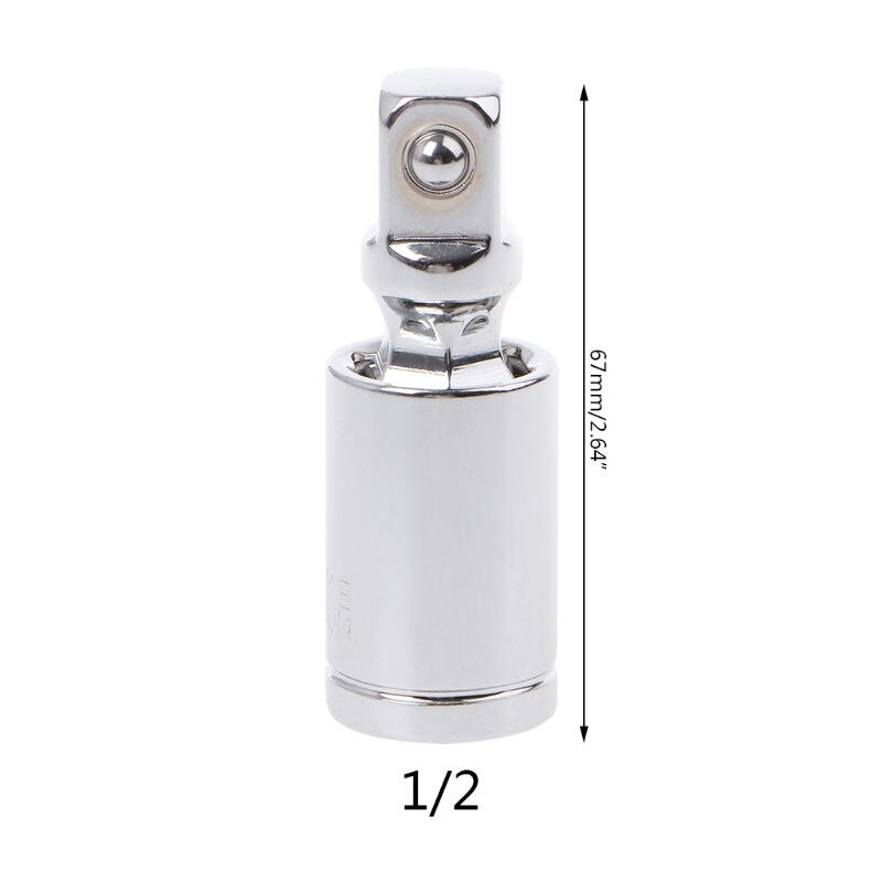 1/4 "3/8" 1/2 "Kruiskoppeling Set Ratchet Hoek Extension Bar Socket Adapter Handmatige En Pneumatische 360 Roterende adapter