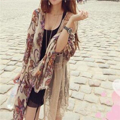 Casual Zachte 170*80 cm Vrouwen Gedrukt Voile Sjaal Strand Lange Sjaal Wrap Grote Sjaal Sjaals Vrouwen Accessoires vrouwelijke: E