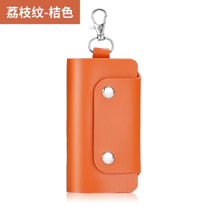 16 kleuren leren sleutelhouders huishoudster houders auto sleutelhanger sleutelhanger autosleutelhoes unisex eenvoudige sleuteltas opbergtas: 03