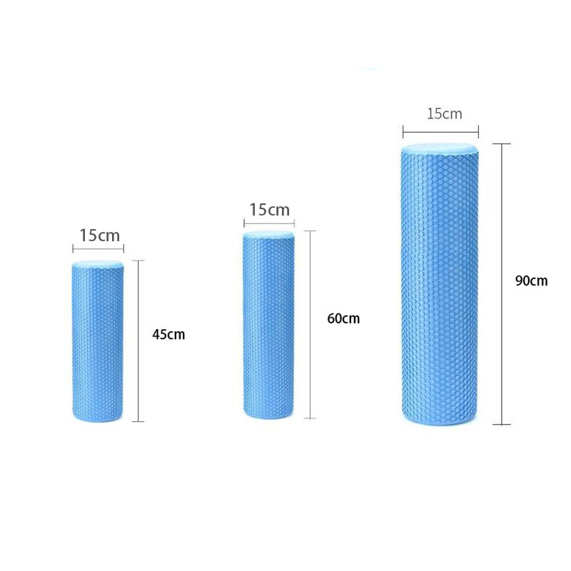 45/60/90*15 Cm Effen Yoga Kolom Blok Eva Pilates Yoga Foam Roller Fitness Training Massage Roller Stok gym Sport Tool