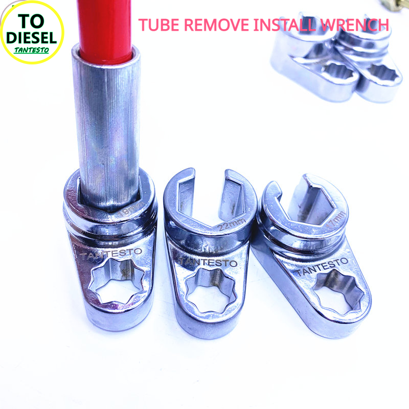 Alta Pressão Tubulação Remoção Instalar Chave Octogonal Soquete 17mm 19mm 22mm Nitrogênio e Oxigênio Sensor Repair Tool