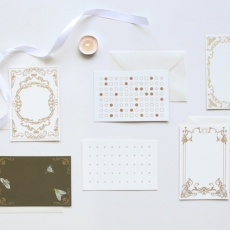Cartes postales à lumière Invisible créative, 5 pièces/lot, nouvelles cartes de vœux assorties avec Message, de vœux