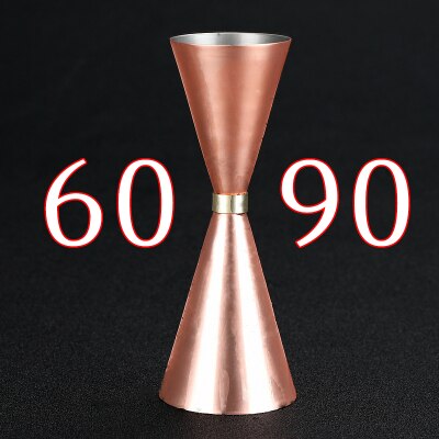 Japanse maatbeker gereedschap barmaat cocktailmaatje bargereedschap baraccessoires en handig eenvoudig: Koper 60-90ml