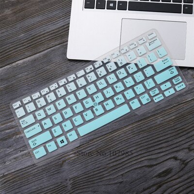 Silikonowe skórka na laptopa pokrywa Protector dla Dell Latitude 3340 E3340 5480 5490 E5490 E5491 E5450 E5470 E7450 E7470 7480 E7480 7490: GradualSkyblue