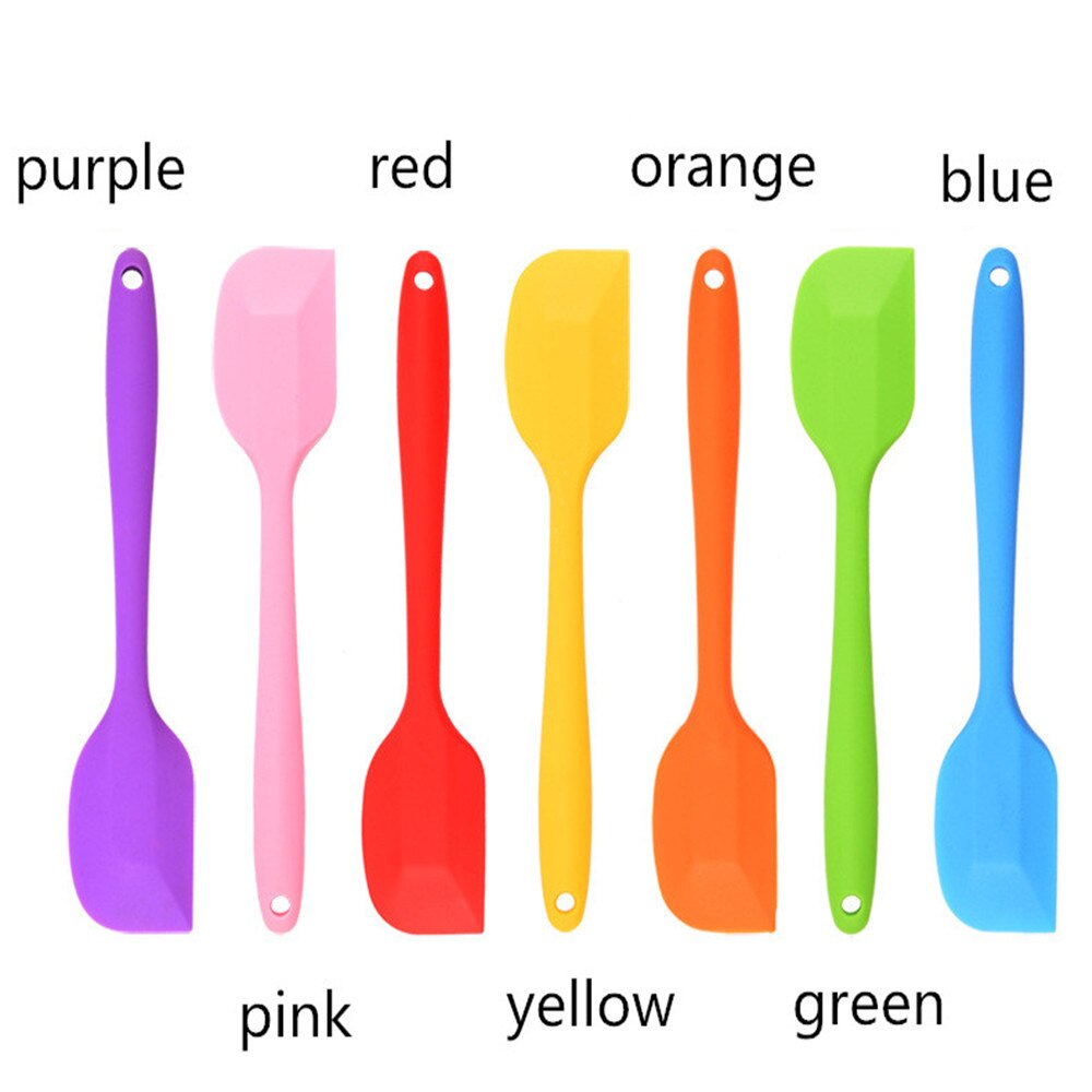 Silicone Pastry Spatula Baking Non Stick Silicone Blade Cake Chocolate Silicone Spatula Cake Decorating Tools DIY Pastry Spatula
