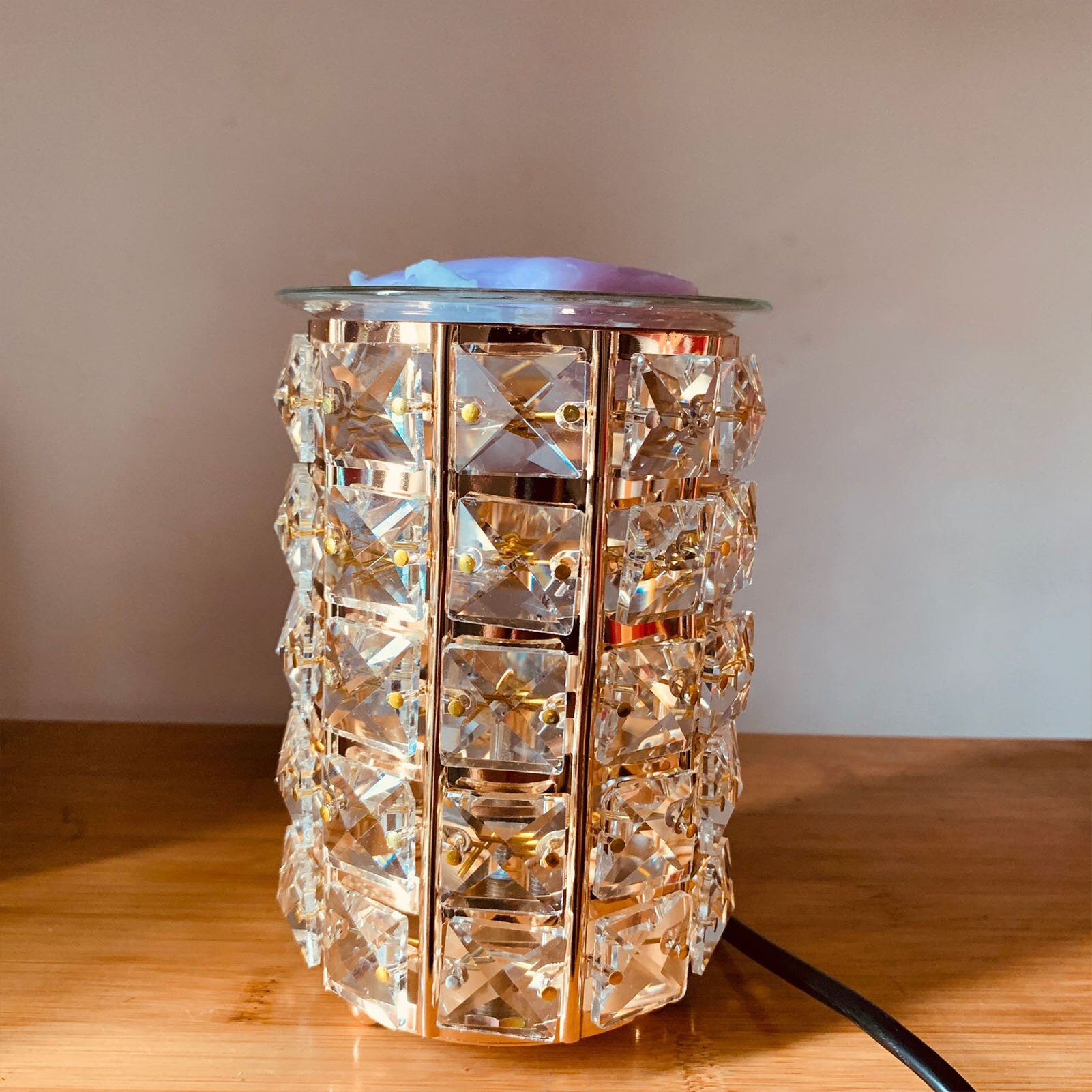 Wax Melting Light Innovative Art Essential Oil Lamp Innovative Air Freshener High Safety Night Light Function Easy to Use