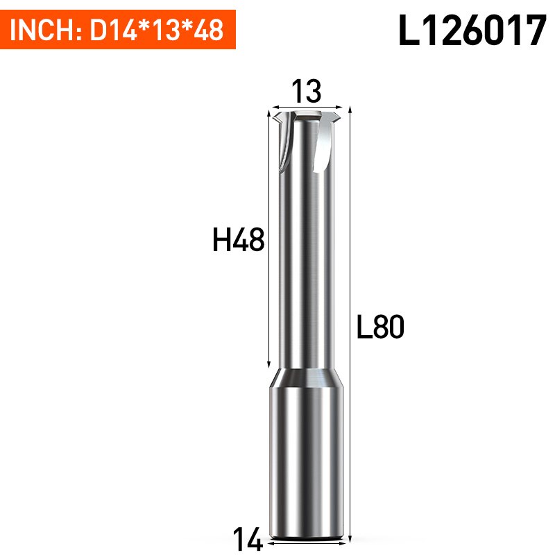 Huhao för aluminium entand spiralfräs cnc fräs 3 räfflor djupa hål gänga nanobelagd pinnfräs 60 ° volfram