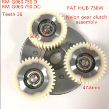 Bafang FAT HUB motor RM G060.750 and RM G020 SWX02 Clutch Nylon Gear Assembly Spare Part Replacement