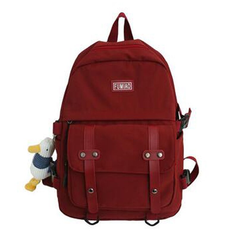 Joypessie dames mochila waterdichte nylon rugzak voor meisjes schooltas tieners rugzak reistas rugzak: Rood  fm8079