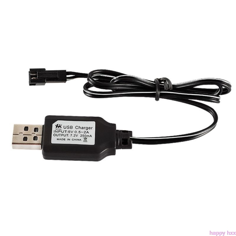 Cable de carga USB ni-cd Ni-MH paquete de baterías adaptador de enchufe SM 7,2 V 250mA salida mando a distancia juguete
