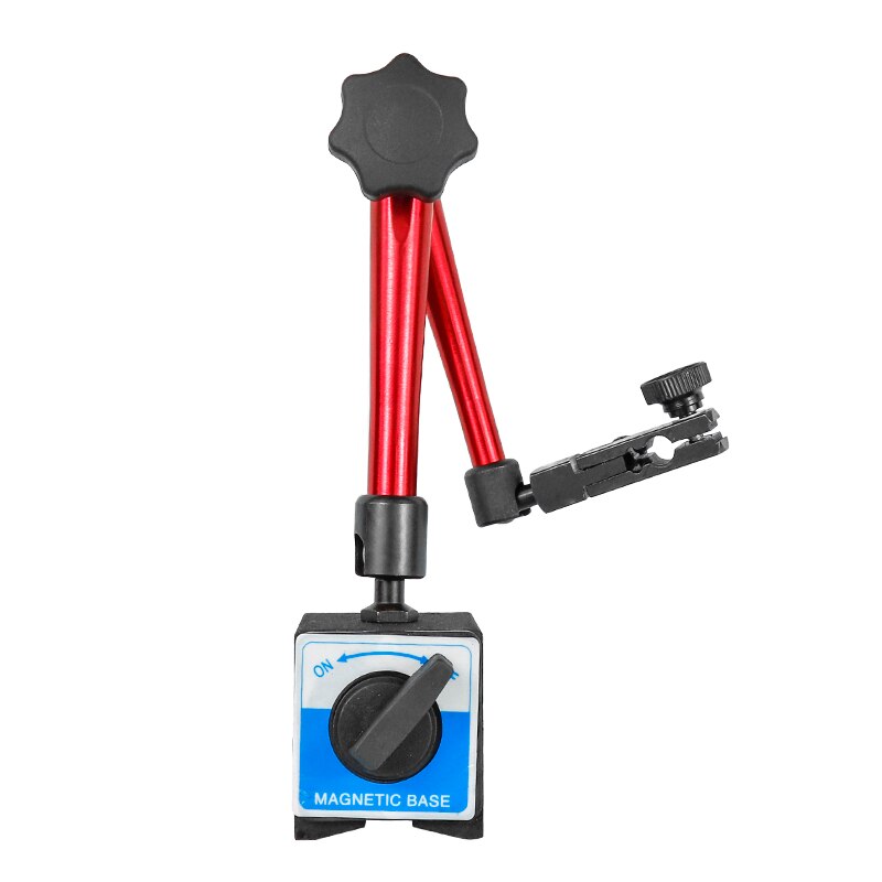 Cmcp måleur indikator magnetiske standere universal fleksibel magnetisk base holder stativ værktøj til ur indikator base: Hvid