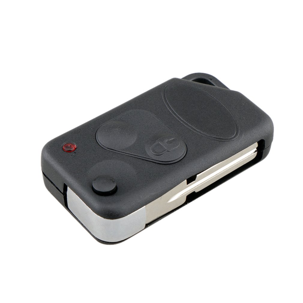 Past Voor Land/Range Rover P38 Vervanging 2 Knop Flip Key Case Fob Met Blanco Blad