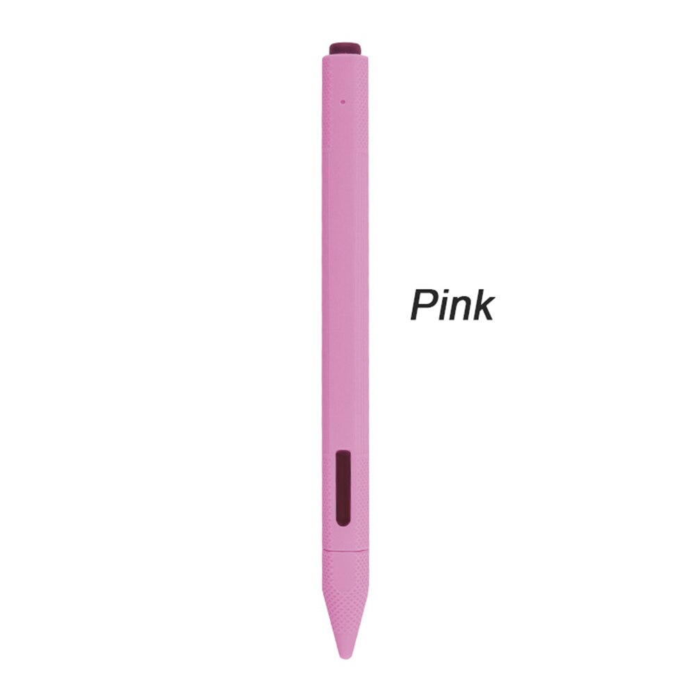 Weiche Silikon Fall Für Oberfläche Bleistift Spitze Abdeckung Halter Tablet Touch Pen Stylus Volle Schutzhülle Pouch Taschen Für Oberfläche Touch stift: Rosa