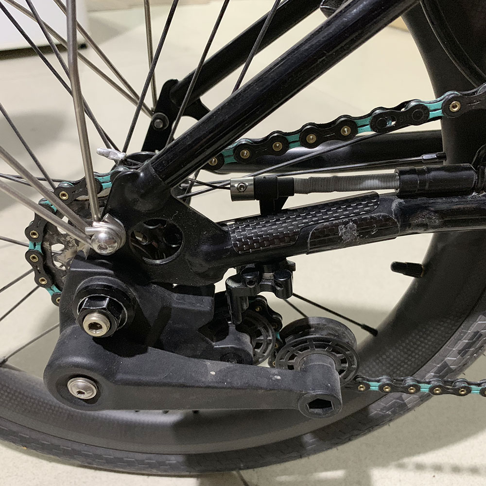 Trigo Carbon Fiber Chain Stay Guard Achter Driehoek Frame Protector Sticker voor Brompton Vouwfiets Chainstay Fietsaccessoires
