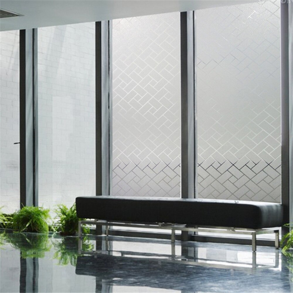Sunice Frosted Film On Glass Self-Adhesive Waterproof Window Privacy Film Sticker Glass FilmFor Bathroom Living Room Decor